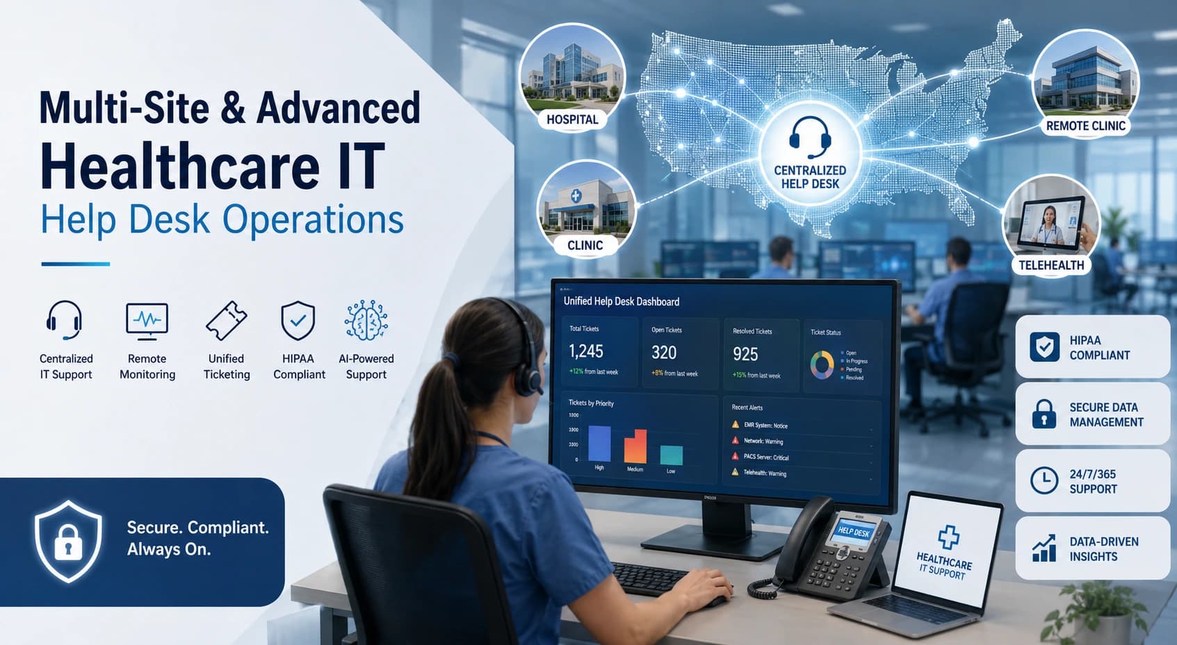 Multi-Site and Advanced Healthcare IT Help Desk Operations