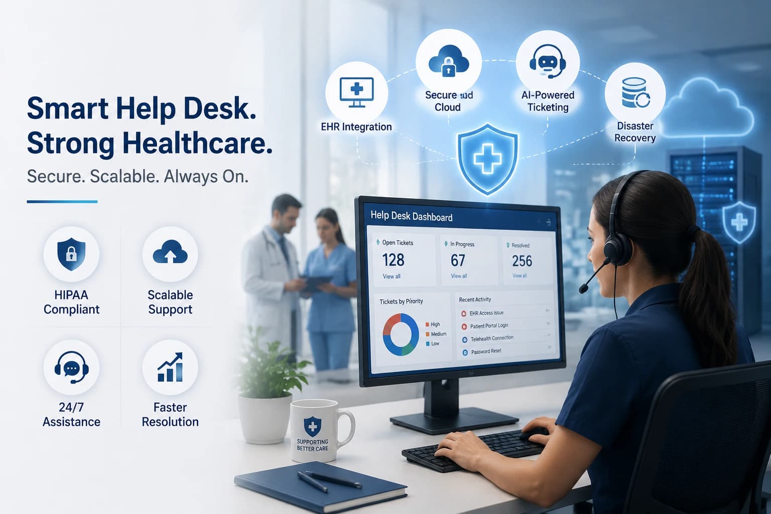 Scaling, Integration, and Disaster Recovery for Healthcare Help Desk